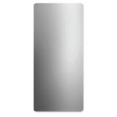 World Dryer Flat Wall Guard for Surface Mounted Hand Dryer - Brushed Stainless Steel