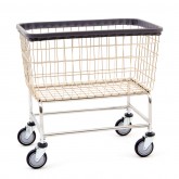 Large Capacity Laundry Cart - Beige/Chrome