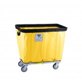 "Permanent Sewn-On" Laundry Truck - 6 Bushel, Yellow