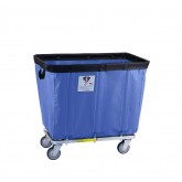 "Permanent Sewn-On" Laundry Truck - 8 Bushel, Blue