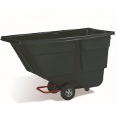 Rubbermaid Tilt Truck - 1/2 Cubic Yard, Black - 300lb Capacity