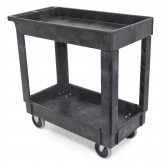 Rubbermaid Two Shelf Utility Cart with 5" Swivel Casters - 500 lb. Capacity