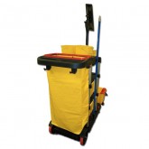 O'Dell Janitor Cart w/ Shelving and Vinyl Bag
