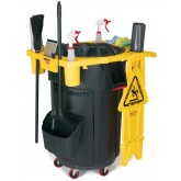 Rubbermaid BRUTE Rim Caddy for 44 Gallon Receptacles - Yellow