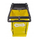 Janitor's Cart with 25 Gallon Yellow Vinyl Bag