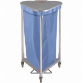 Deluxe Triangular Hamper with Lid Damping Function