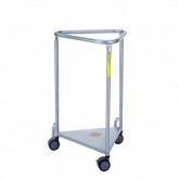 Deluxe Stainless Steel Triangular Hamper with No Lid