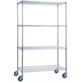 Wire Shelf Linen Cart - 18 inch x 48 inch x 72 inch