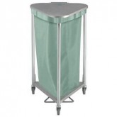 Triangular Antimicrobial Flame Retardant Hamper Bag - Green