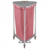 Triangular Antimicrobial Flame Retardant Hamper Bag - Mauve