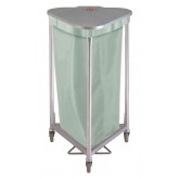 Triangular Nylon Hamper Bag - Gray Green