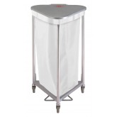 Triangular Nylon Hamper Bag - White