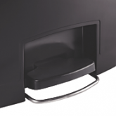 Rubbermaid Slim Jim Waste Container with Step-On Resin Front Step - 24 Gallon, Beige