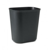 Rubbermaid Fire Resistant Wastebasket - 14 Quart, Black