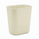 Rubbermaid Fire Resistant Wastebasket - 14 Quart, Beige