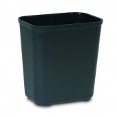 Rubbermaid Fire Resistant Wastebasket - 28 Quart, Black