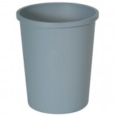 Rubbermaid Untouchable Round Waste Basket - 44 Quart, Gray