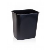Rectangular Soft-Sided Wastebasket - 28 Quart, Black