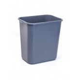 Rectangular Soft-Sided Wastebasket - 28 Quart, Gray