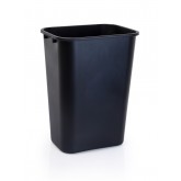 Rectangular Soft-Sided Wastebasket - 41 Quart, Black