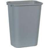 Rectangular Soft-Sided Wastebasket - 41 Quart, Gray