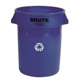 Rubbermaid BRUTE Recycling Container - 44 Gallon, Blue