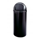 Rubbermaid Marshal Classic Waste Container - 25 Gallon, Black