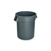 M2 Titan Plastic Receptacle - Gray, 10 Gallon Round
