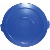 Plastic Gator Lid for 32 Gallon Vented Container Receptacle Round - Blue