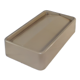 Thin Bin Container Swing Top Lid for 23 Gallon Plastic Indoor Waste Container Receptacle - Beige