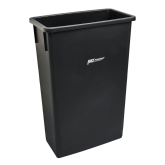M2 WM-PR2323-BK Slin Garbage Container - Black, 23 Gallon