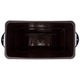 Thin Bin Container Plastic Indoor Waste Container Receptacle - Brown, 23 Gallon