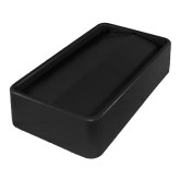 Thin Bin Container Swing Top Lid for 23 Gallon Plastic Indoor Waste Container Receptacle - Black