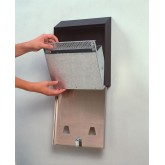 Rubbermaid Wall Mount Smoker's Station Urn with Keyed Cam Lock