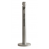 Rubbermaid R1 Smokers' Pole - Silver Metallic