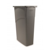 Rubbermaid Slim Jim Waste Container - 23 Gallon, Gray