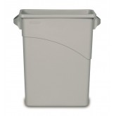 Rubbermaid Slim Jim Waste Container with Handles - 16 Gallon, Gray