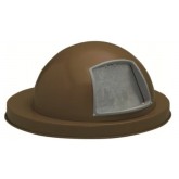 WITT Domed Lid for 55 Gallon Drums and Receptacles - 23.75” diameter, Brown