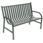 WITT Oakley Collection 4 foot Outdoor Bench - Silver