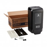 GP Pro 53057 Pacific Blue Manual Hand Soap & Sanitizer Dispenser - Black