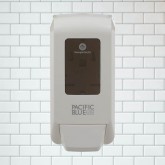 GP Pro 53058 Pacific Blue Manual Hand Soap & Sanitizer Dispenser - White