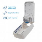 GP Pro 53058 Pacific Blue Manual Hand Soap & Sanitizer Dispenser - White