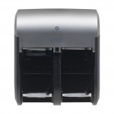 GP Pro 56746A Compact Coreless High Capacity Vertical Four Roll Tissue Dispenser - Faux Stainless