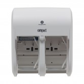 GP Pro 56747A Compact Coreless High Capacity Vertical Four Roll Bathroom Tissue Dispenser - White
