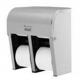 GP Pro 56748 Compact Coreless High Capacity Vertical Four Roll Bathroom Tissue Dispenser - Stainless Steel