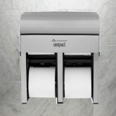 GP Pro 56748 Compact Coreless High Capacity Vertical Four Roll Bathroom Tissue Dispenser - Stainless Steel