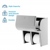 GP Pro 56748 Compact Coreless High Capacity Vertical Four Roll Bathroom Tissue Dispenser - Stainless Steel