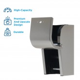 GP Pro 56782 Compact Coreless High Capacity Vertical Double Roll Bathroom Tissue Dispenser - Stainless Steel