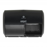 GP Pro 56784A  Compact Coreless High Capacity Side-By-Side Double Roll Bathroom Tissue Dispenser - Black