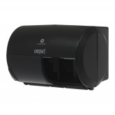 GP Pro 56784A  Compact Coreless High Capacity Side-By-Side Double Roll Bathroom Tissue Dispenser - Black